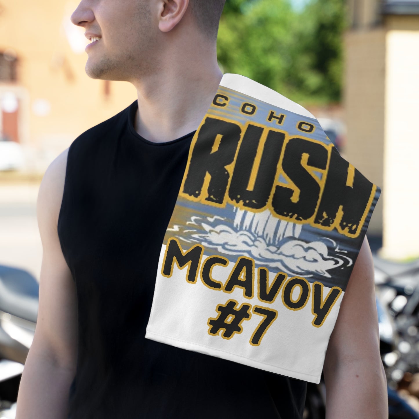 Rush Team Towel, 11x18 all white