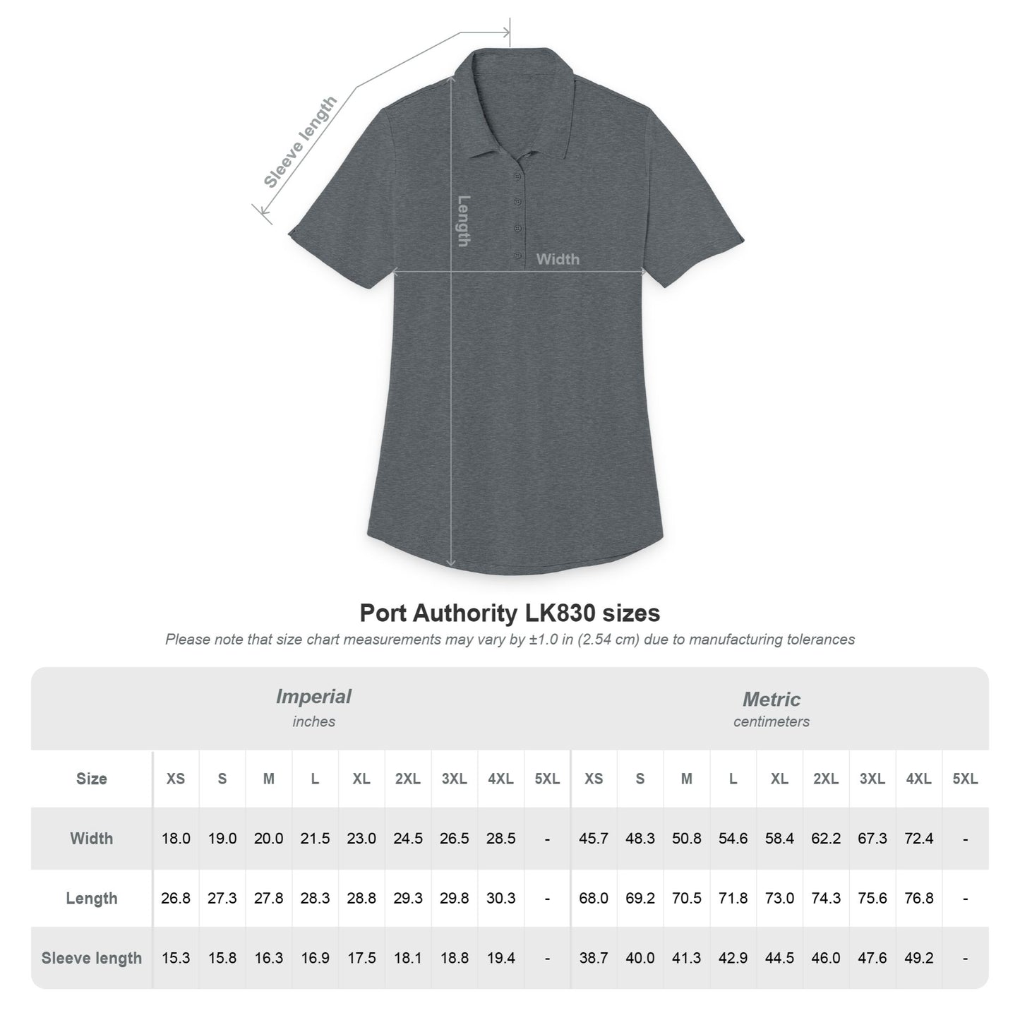 Ladies Polo Shirt — Embroidered City of McLoud