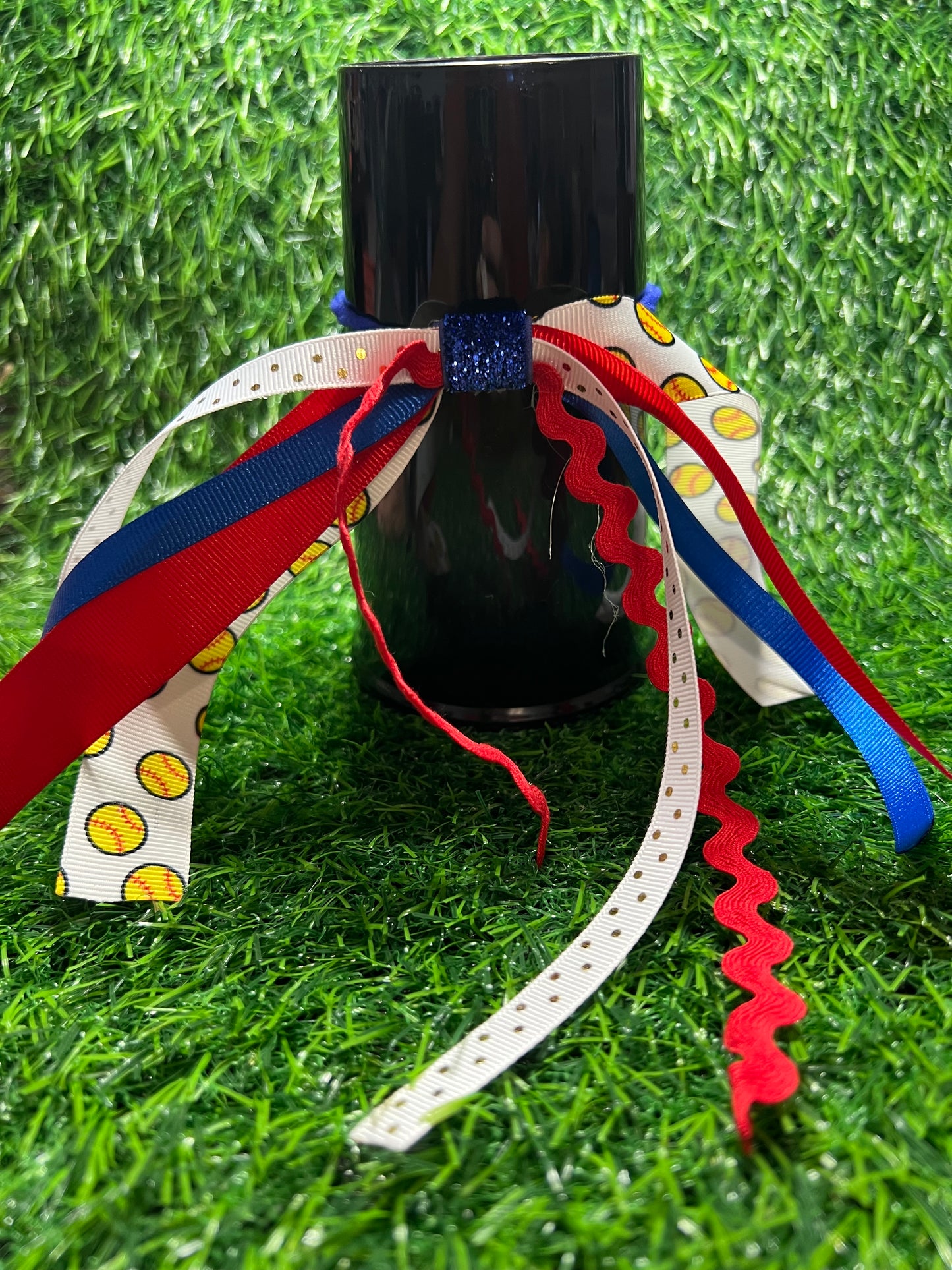 Diamond Queens Ribbon Ponytail Holder