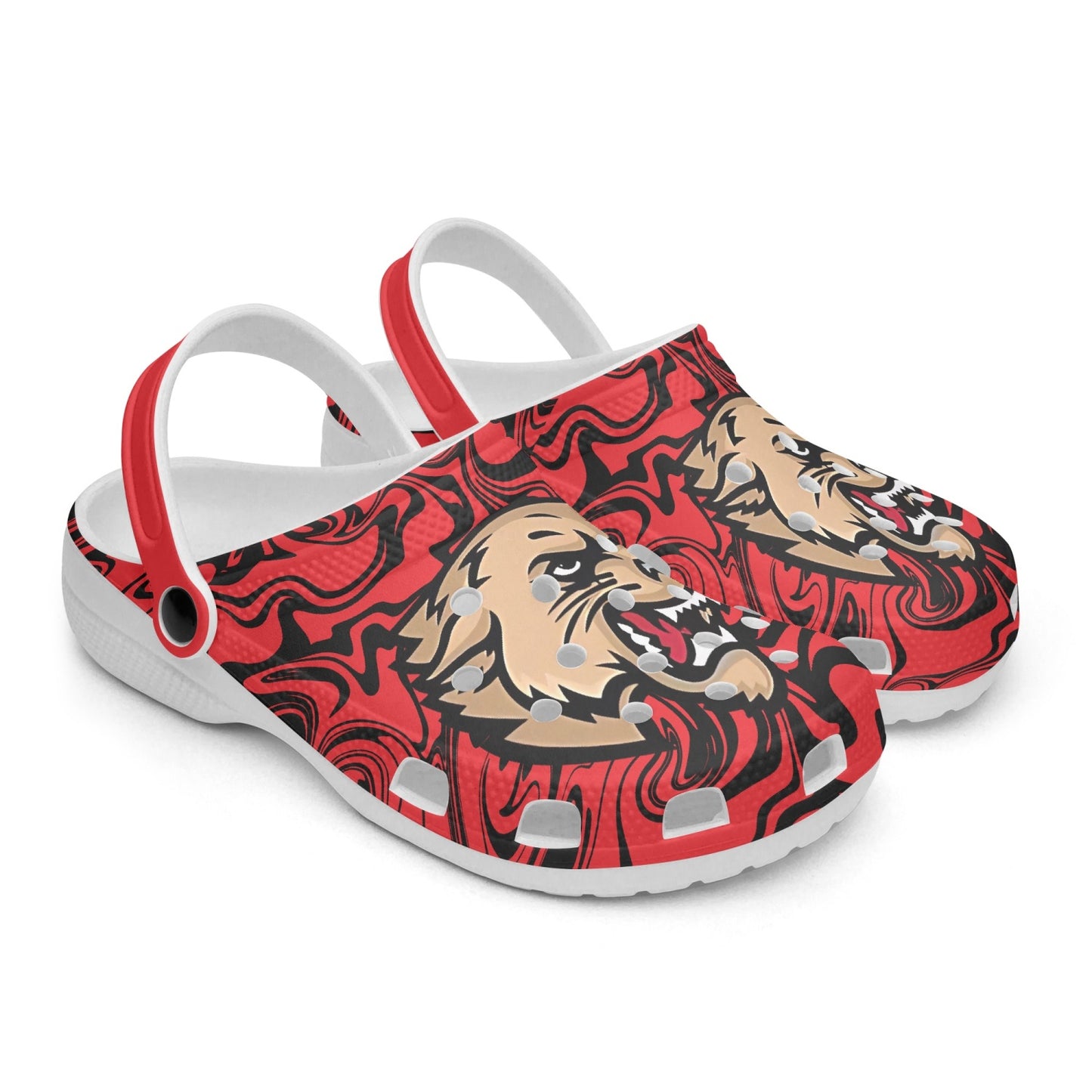 Cougars Psychedelic Print "Crocs"