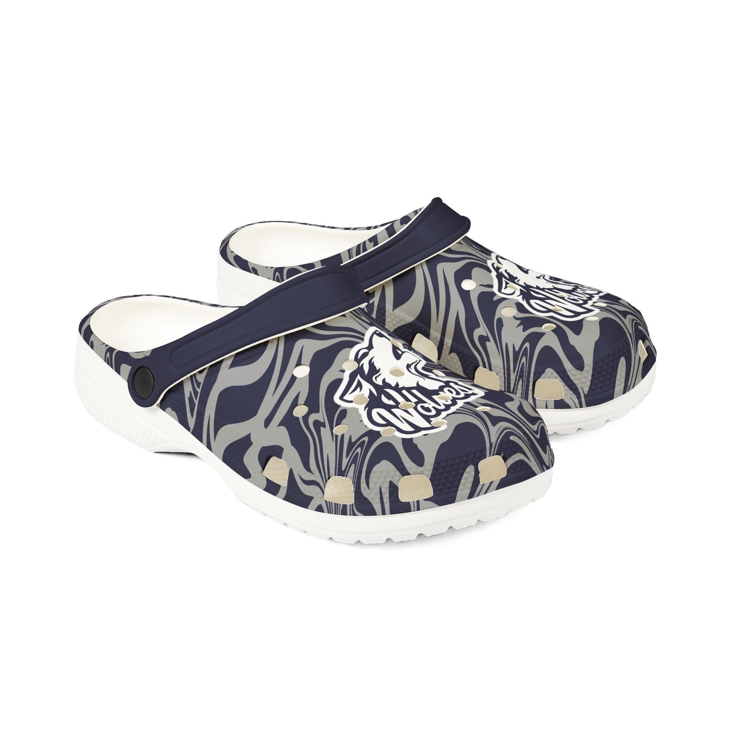 Wolves Marbled EVA Foam Clogs