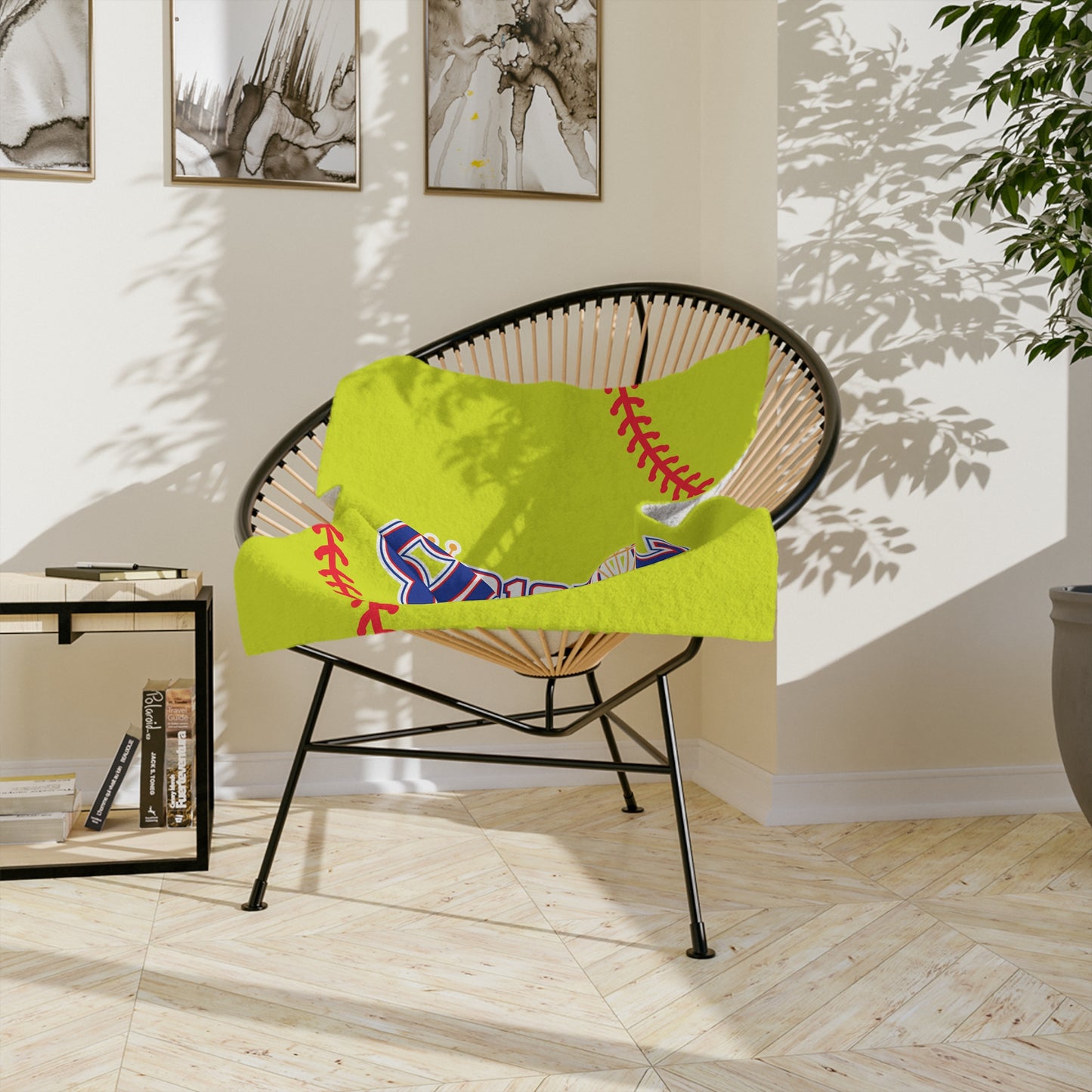 Softball Diamond Queens Blanket, Cozy Microfiber Throw