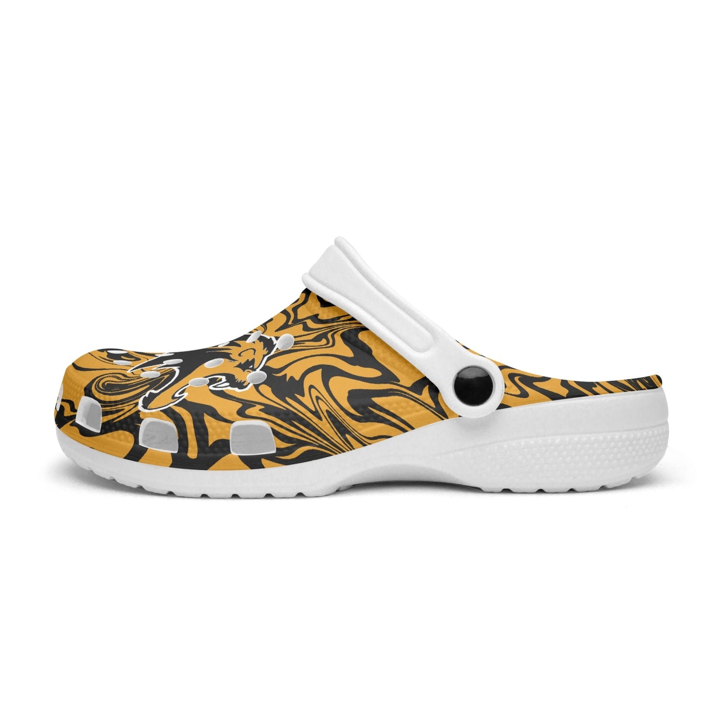 Lions Psychedelic "Crocs" Orange, Black and White