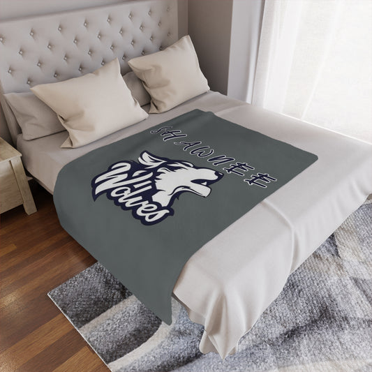 Shawnee Wolves Microfiber Blanket