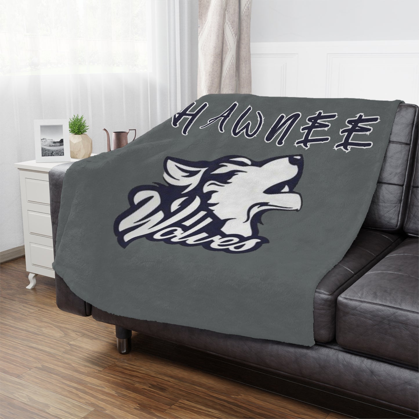 Shawnee Wolves Microfiber Blanket