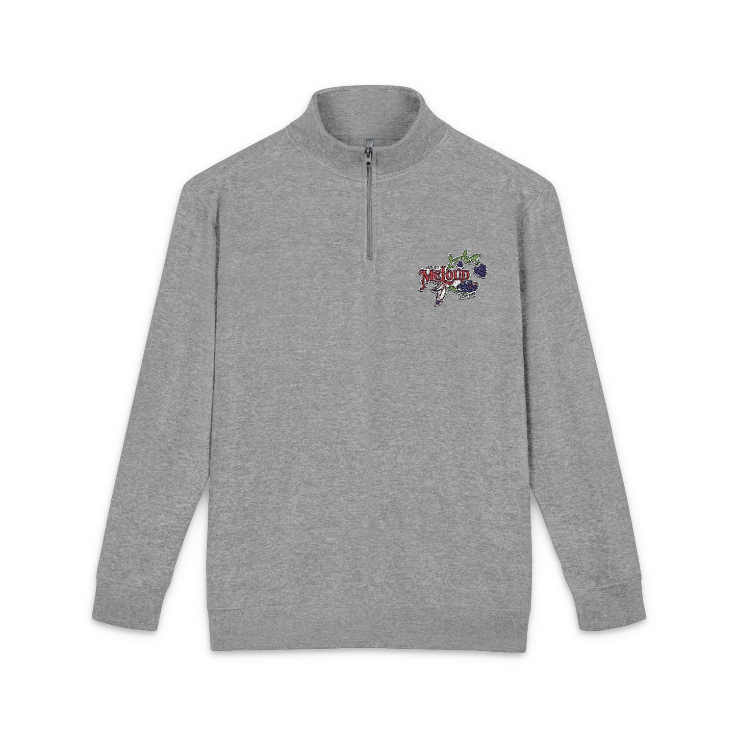 Embroidered Fleece Pullover