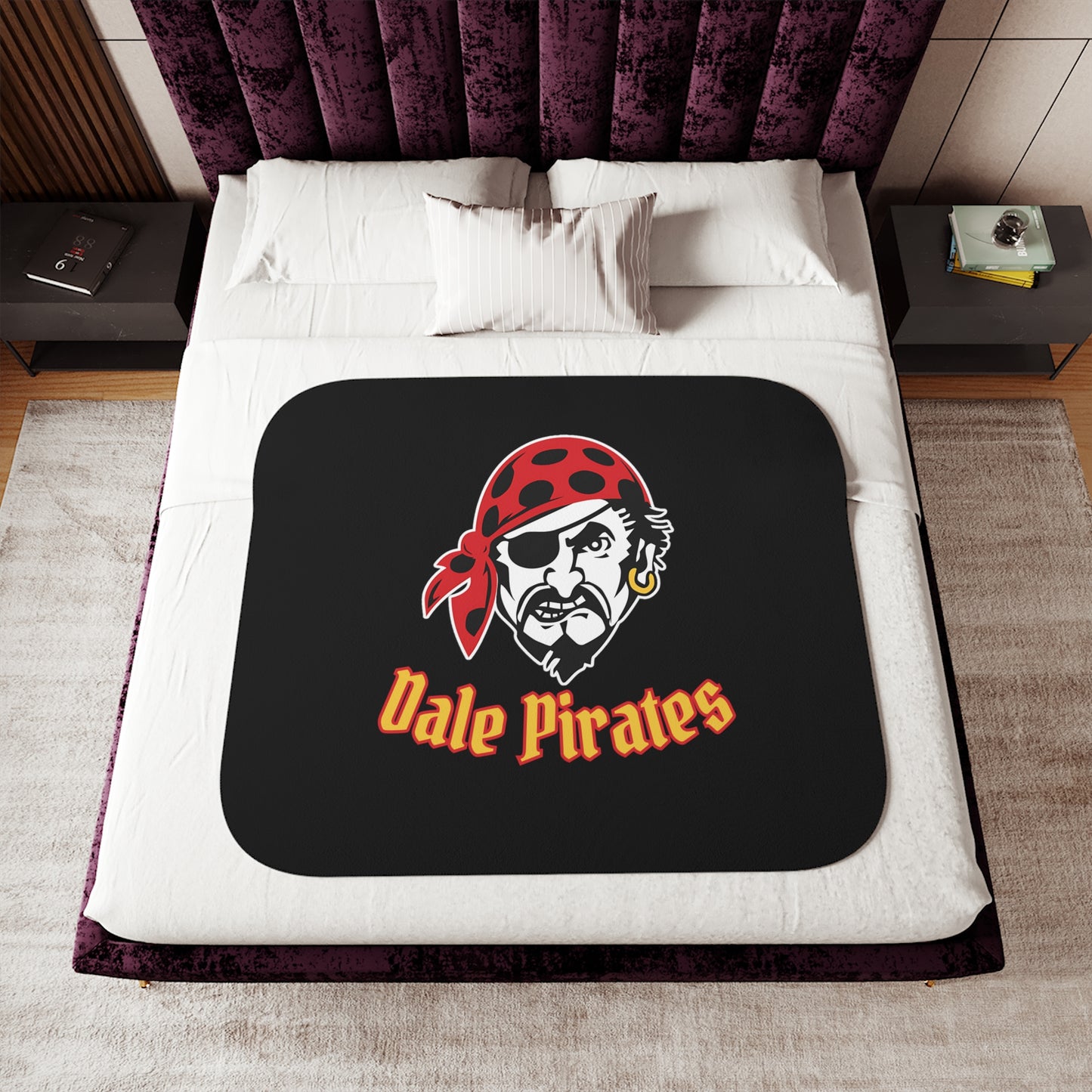 Dale Pirates Sherpa Blanket, Two Colors