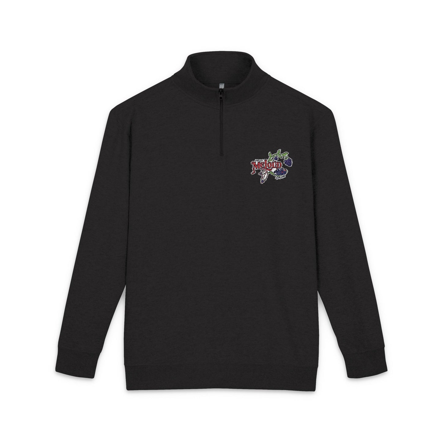Embroidered Fleece Pullover