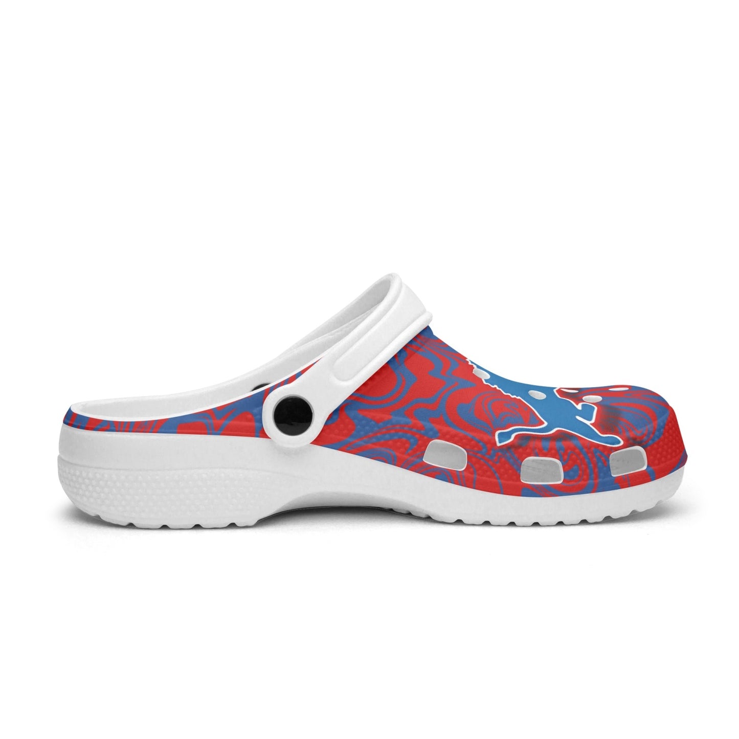 Lions Psychedelic (red/white/blue) "crocs"