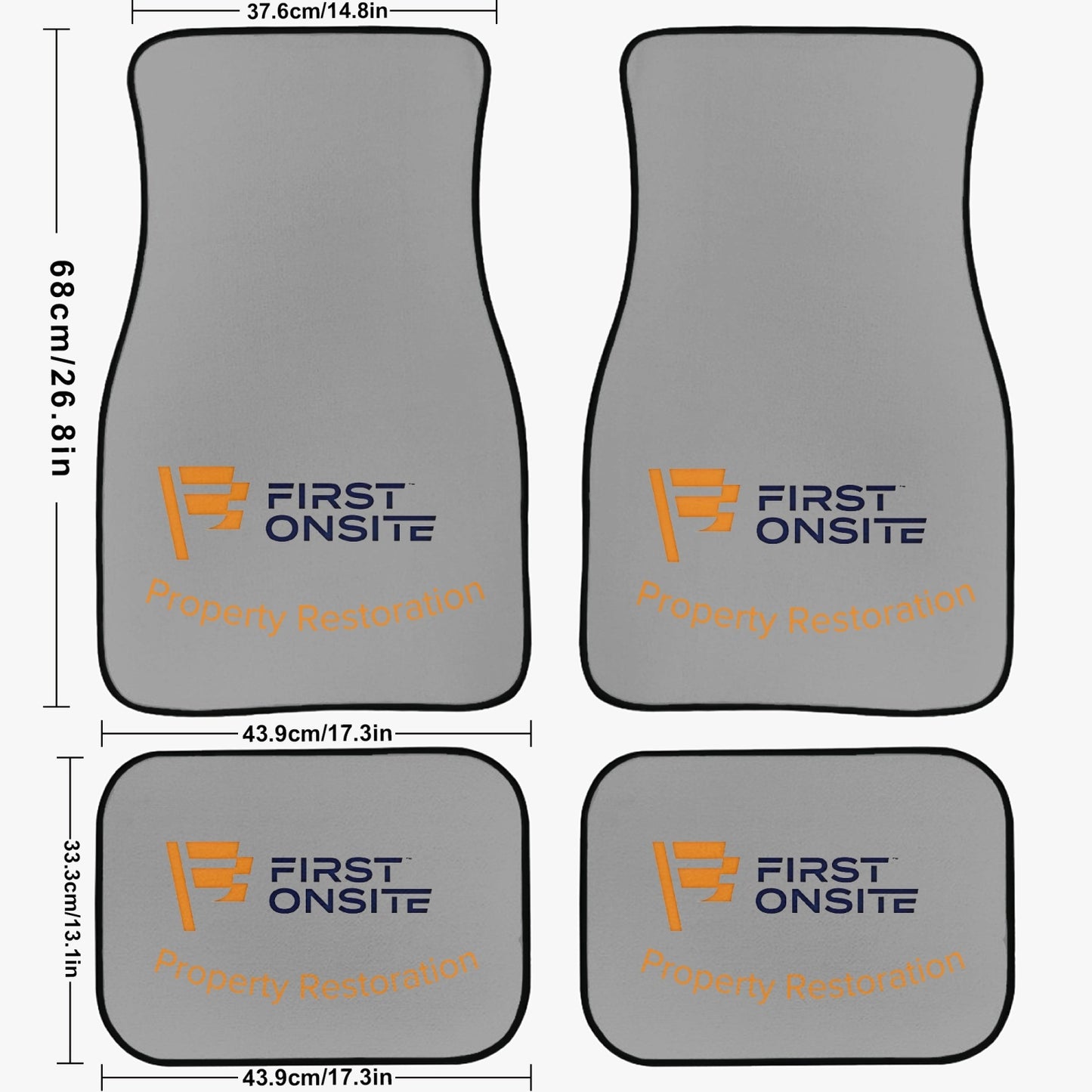 First Onsite Car Floor Mats - 4Pcs