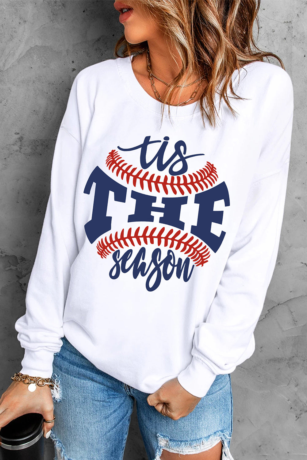 Tis the Season Baseball Graphic Sweatshirt