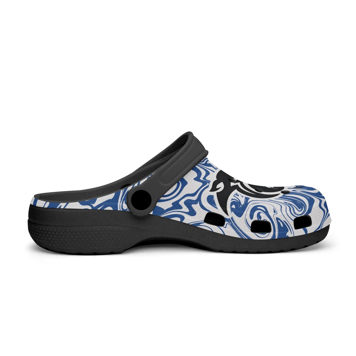 Panthers Psychedelic "crocs" (black base)