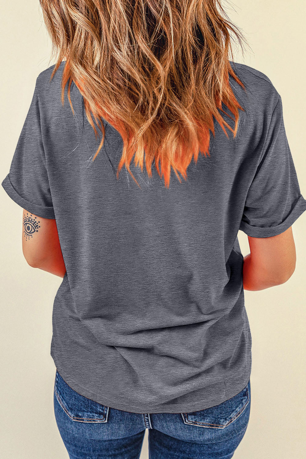 Softball Bowknot Graphic Casual Tee