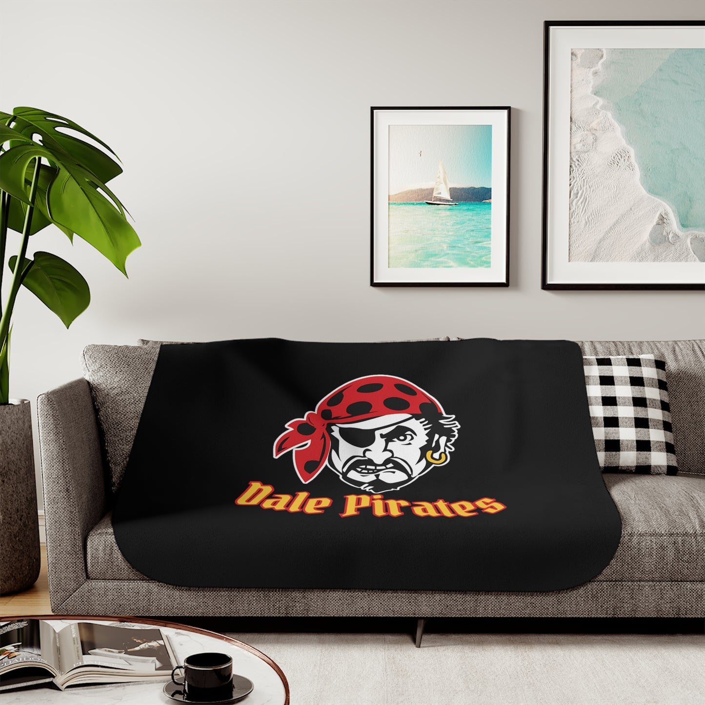 Dale Pirates Sherpa Blanket, Two Colors