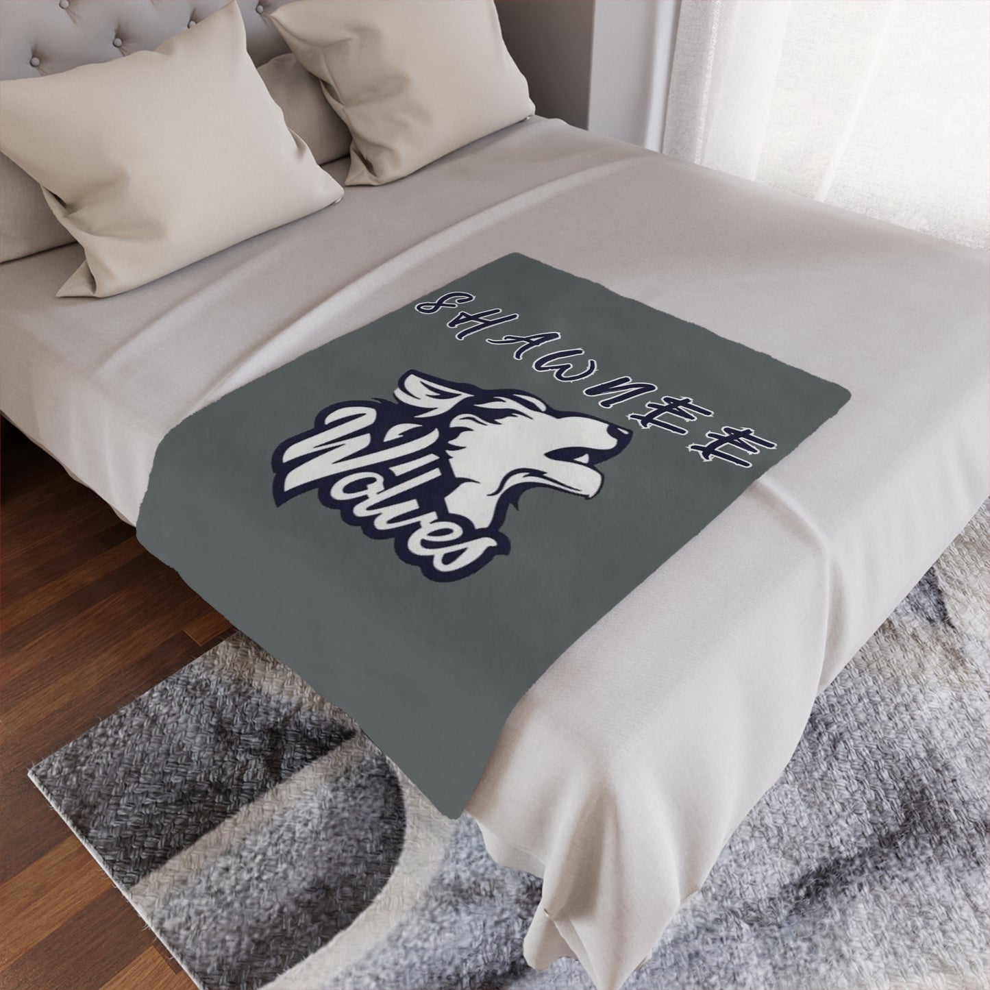 Shawnee Wolves Microfiber Blanket