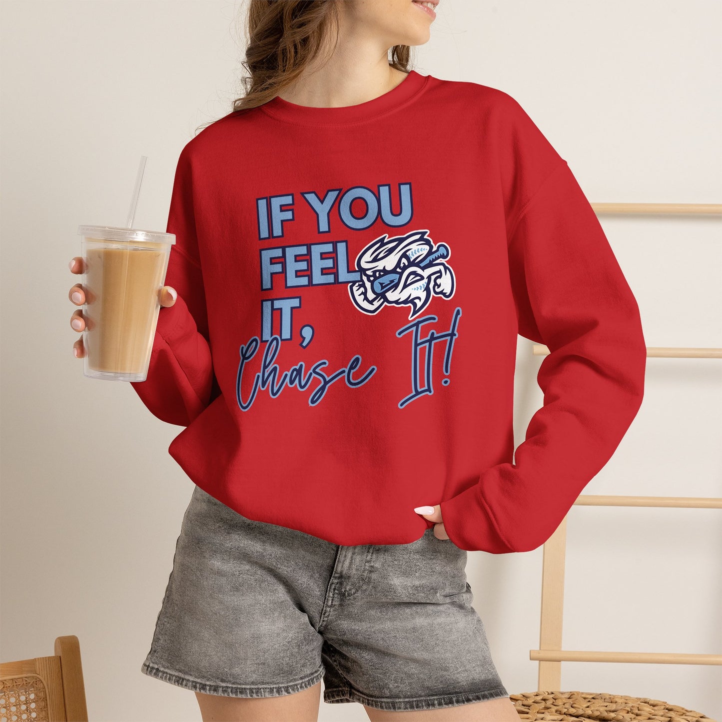 "Chase It" Unisex Heavy Blend™ Crewneck Sweatshirt