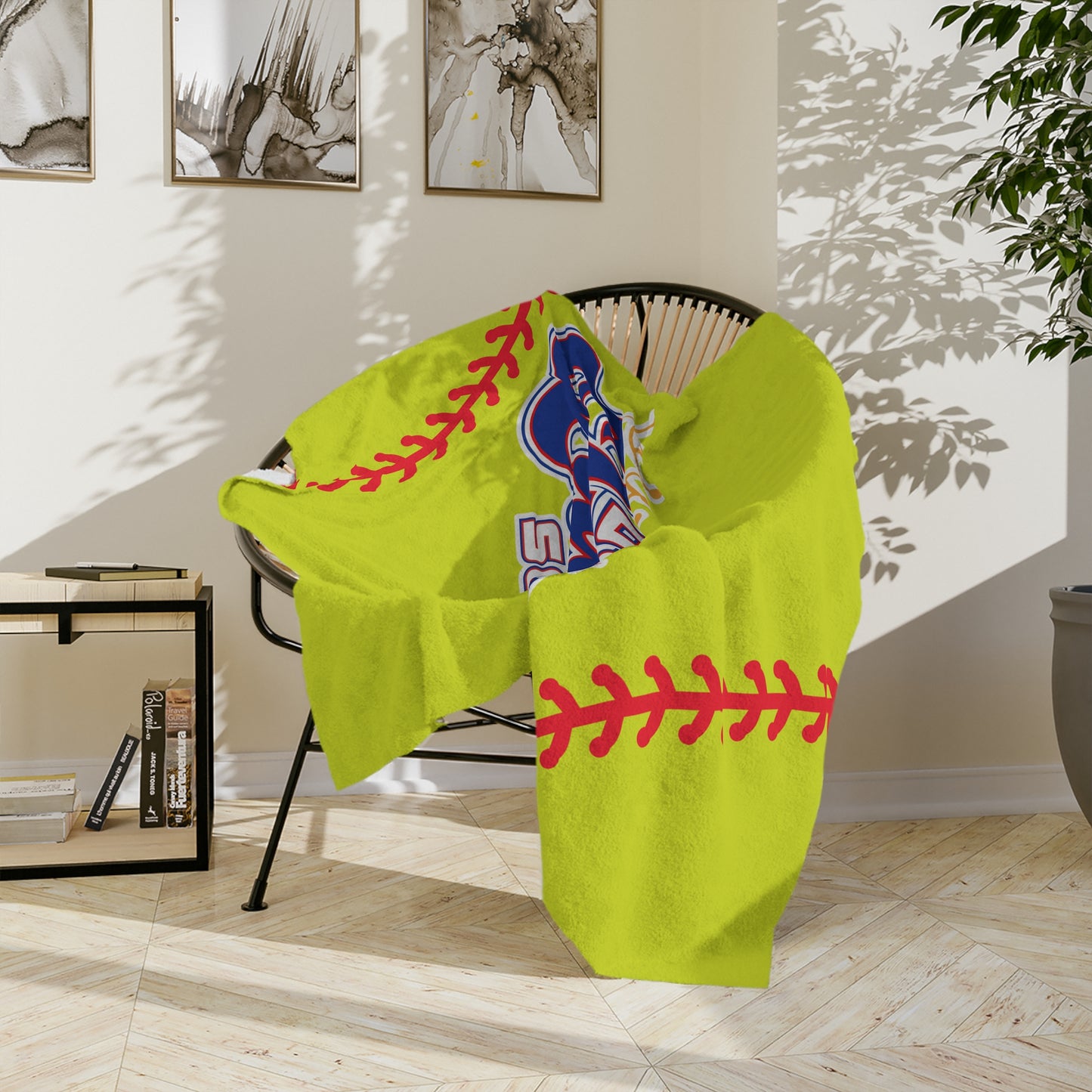 Softball Diamond Queens Blanket, Cozy Microfiber Throw