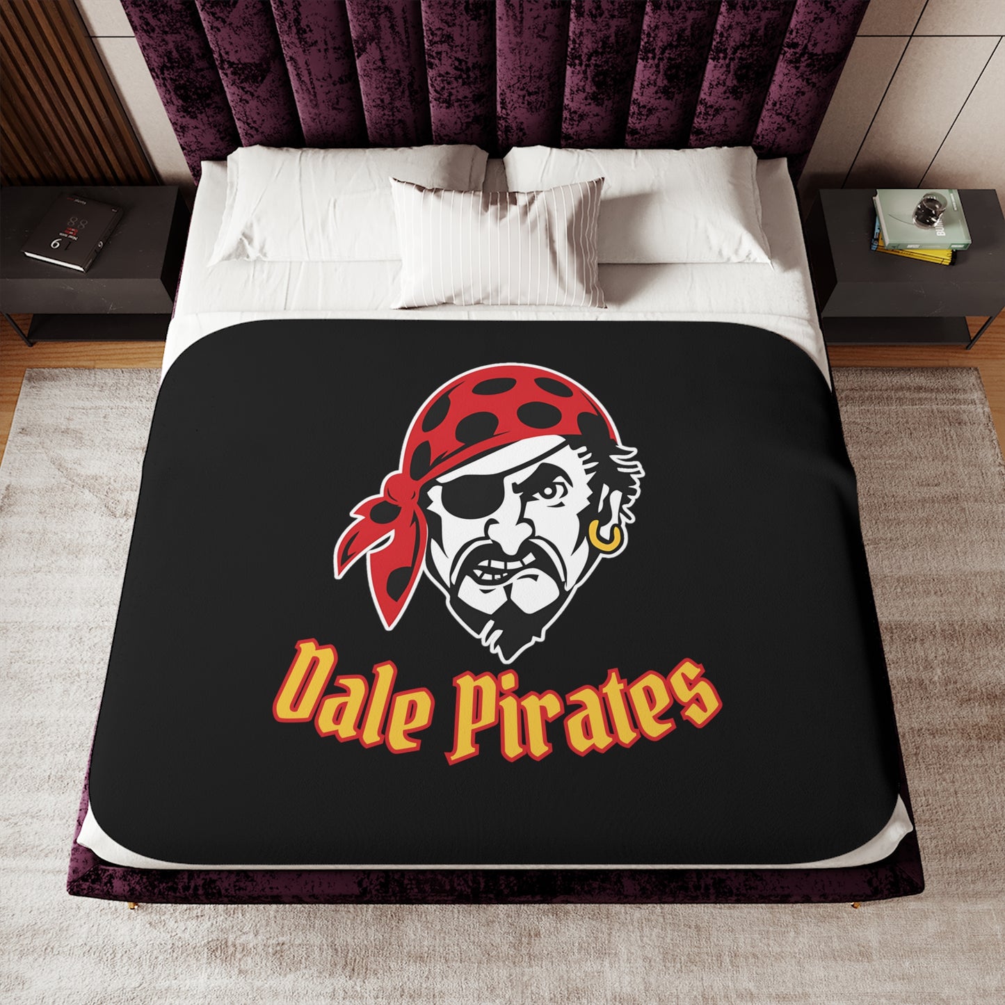 Dale Pirates Sherpa Blanket, Two Colors