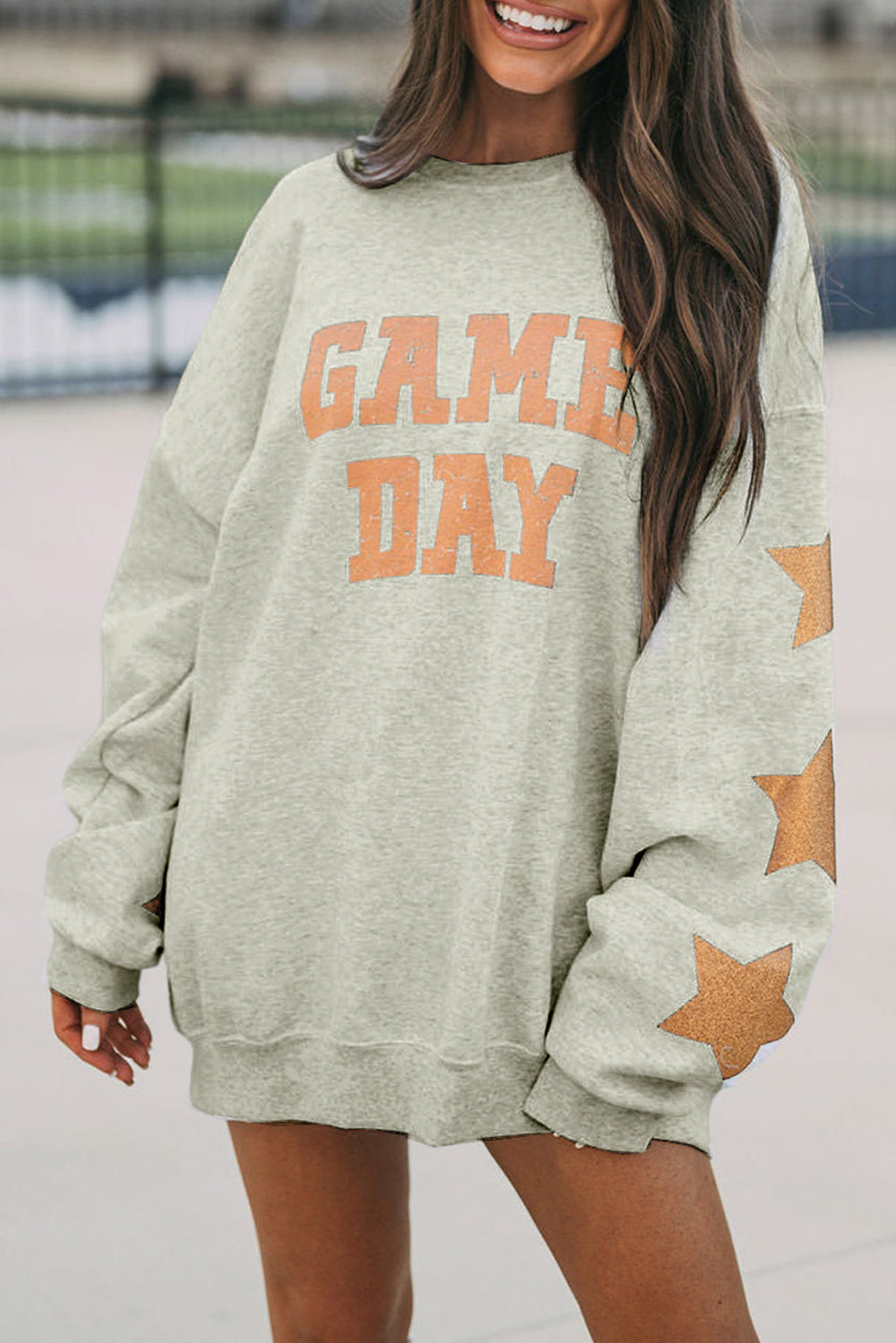 Be a Star! Orange Game Day Graphic Sweatshirt