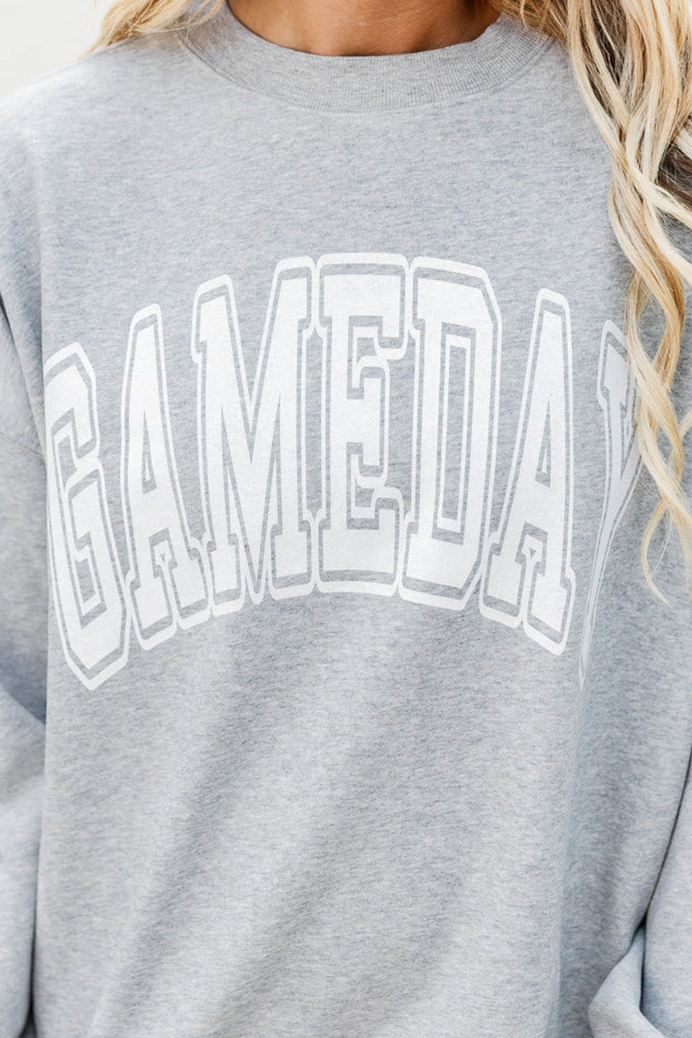 GAMEDAY Letter Graphic Sweatshirt