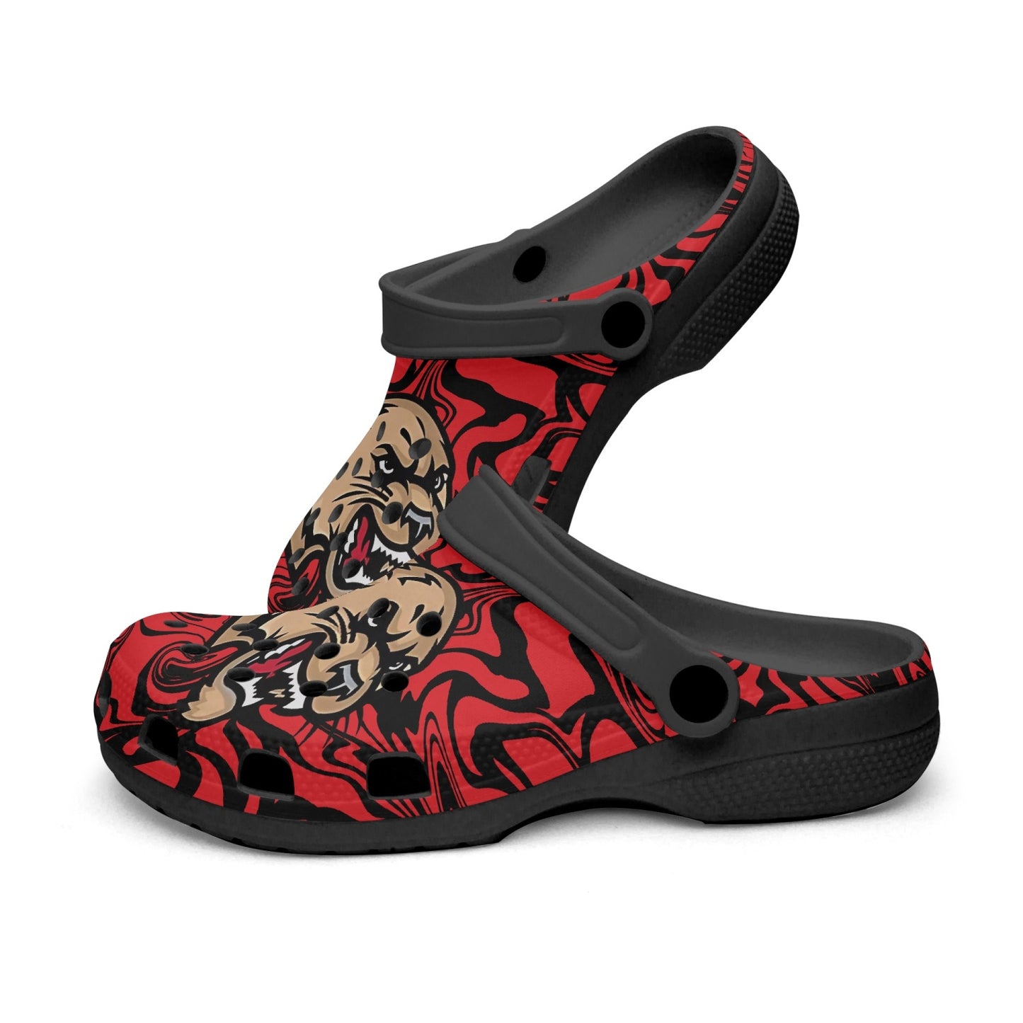 Cougars Psychedelic Black "Crocs"