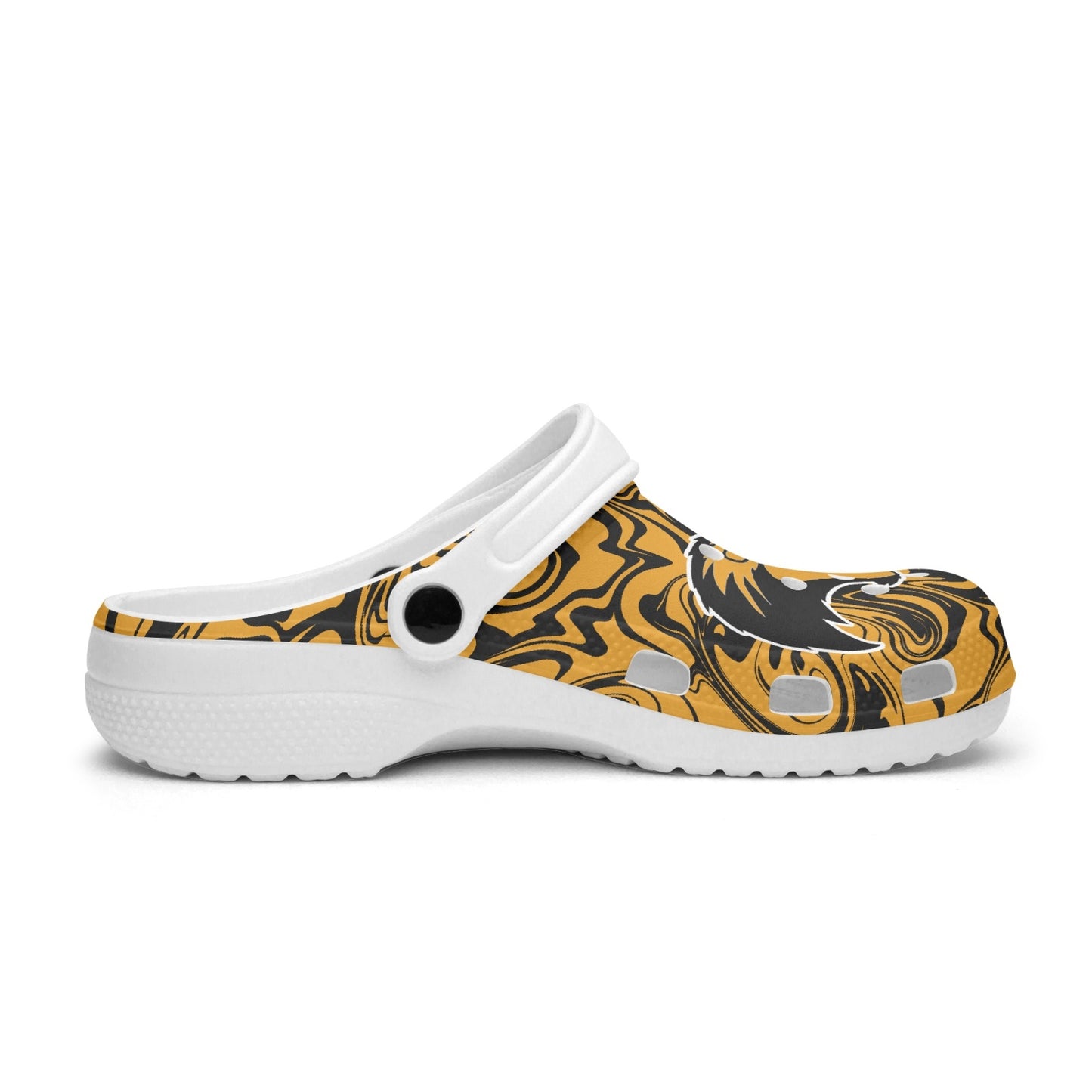 Lions Psychedelic "Crocs" Orange, Black and White