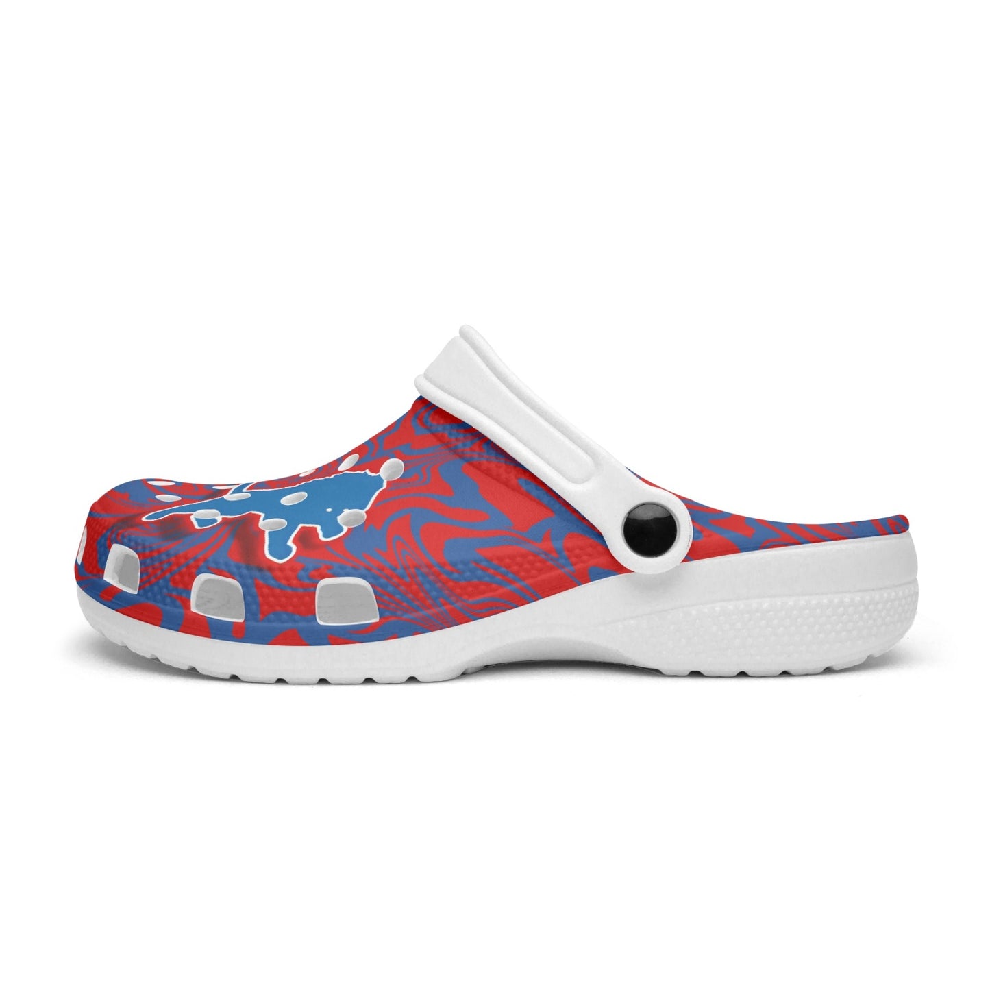 Lions Psychedelic (red/white/blue) "crocs"