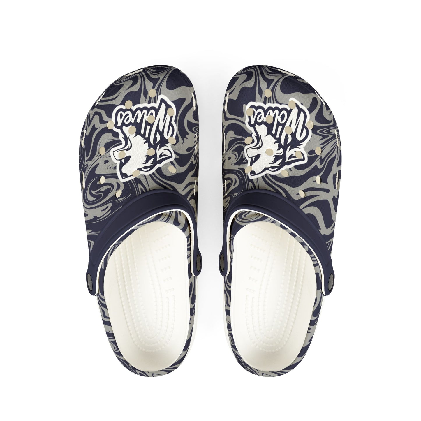Wolves Marbled EVA Foam Clogs