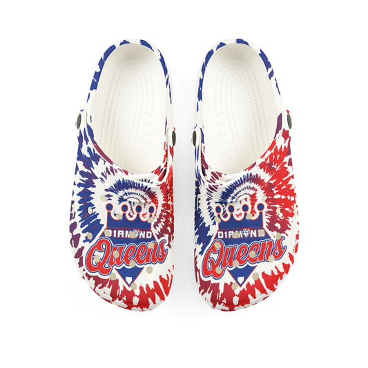 Vibrant Diamond Queens Tie-Dye EVA Foam Shoes