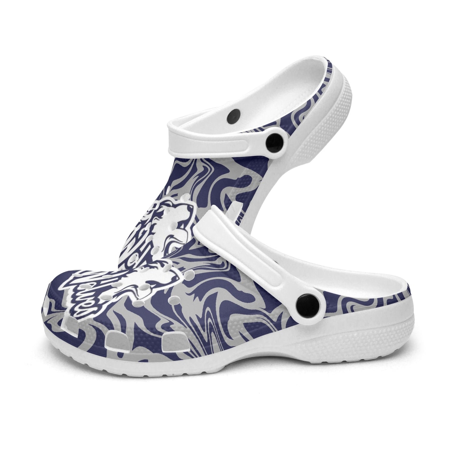 Wolves Psychedelic White "crocs"