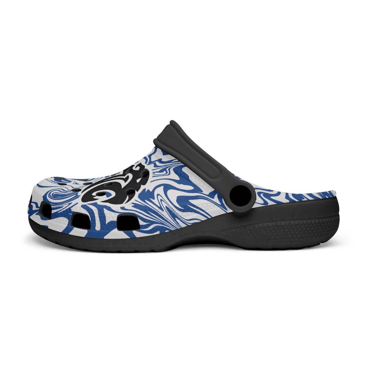 Panthers Psychedelic "crocs" (black base)