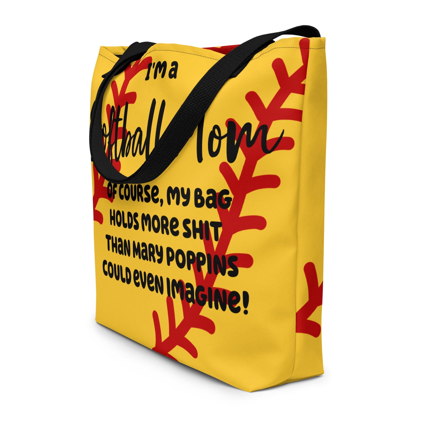 "Bottomless Pit" Softball Mom Tote Bag