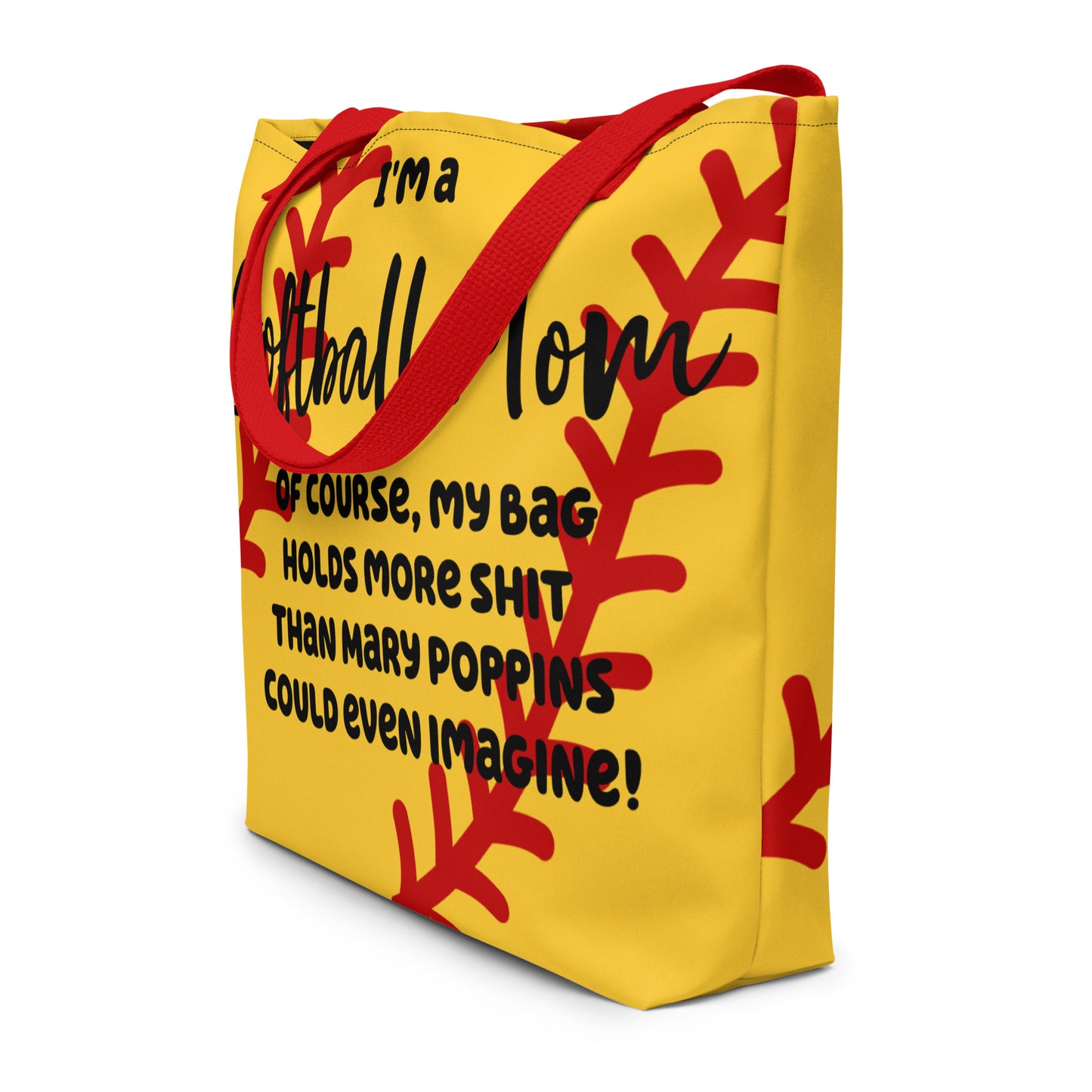 "Bottomless Pit" Softball Mom Tote Bag