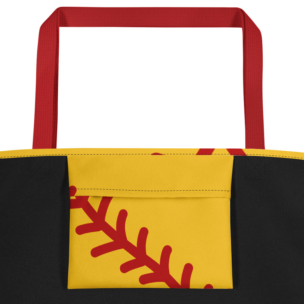 "Bottomless Pit" Softball Mom Tote Bag