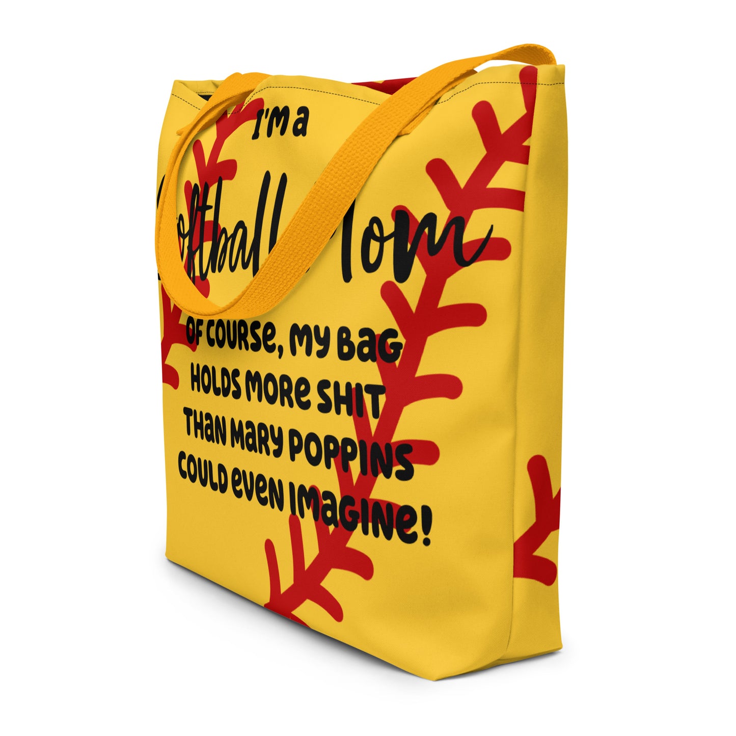 "Bottomless Pit" Softball Mom Tote Bag