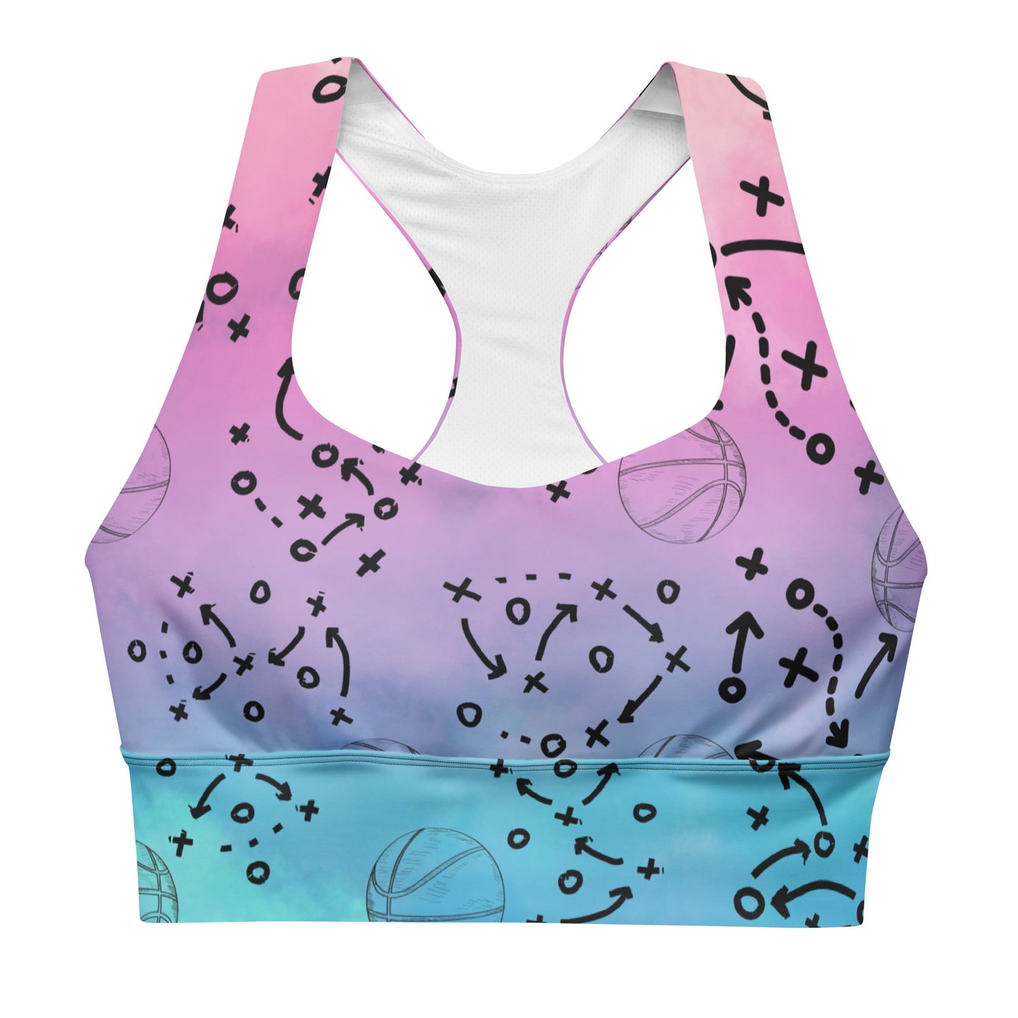 X's and O's Basket Love Sports Bra