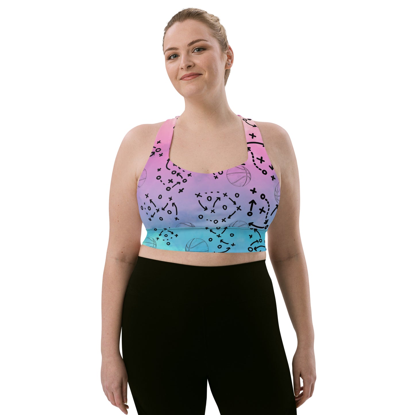 X's and O's Basket Love Sports Bra