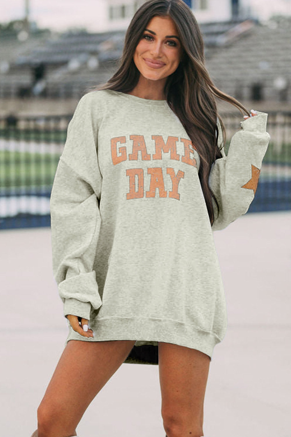 Be a Star! Orange Game Day Graphic Sweatshirt