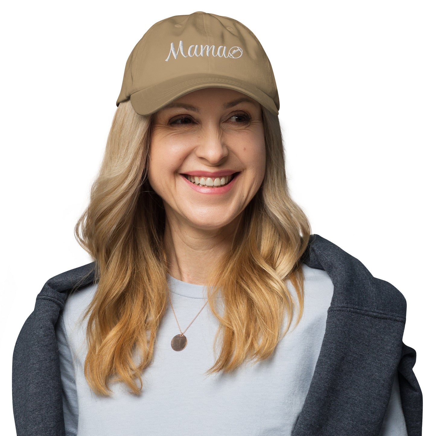 Football Mama Puff Embroidered Hat