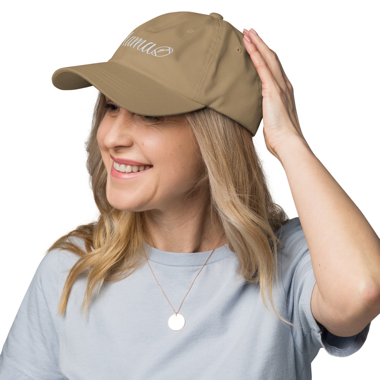 Football Mama Puff Embroidered Hat