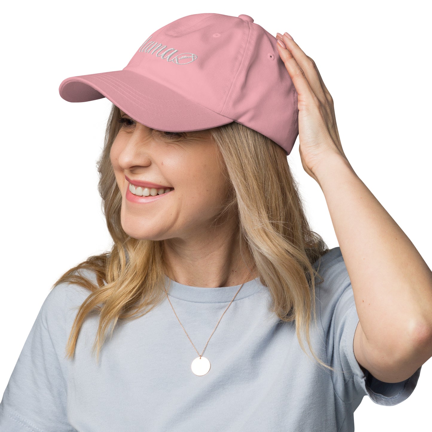 Football Mama Puff Embroidered Hat