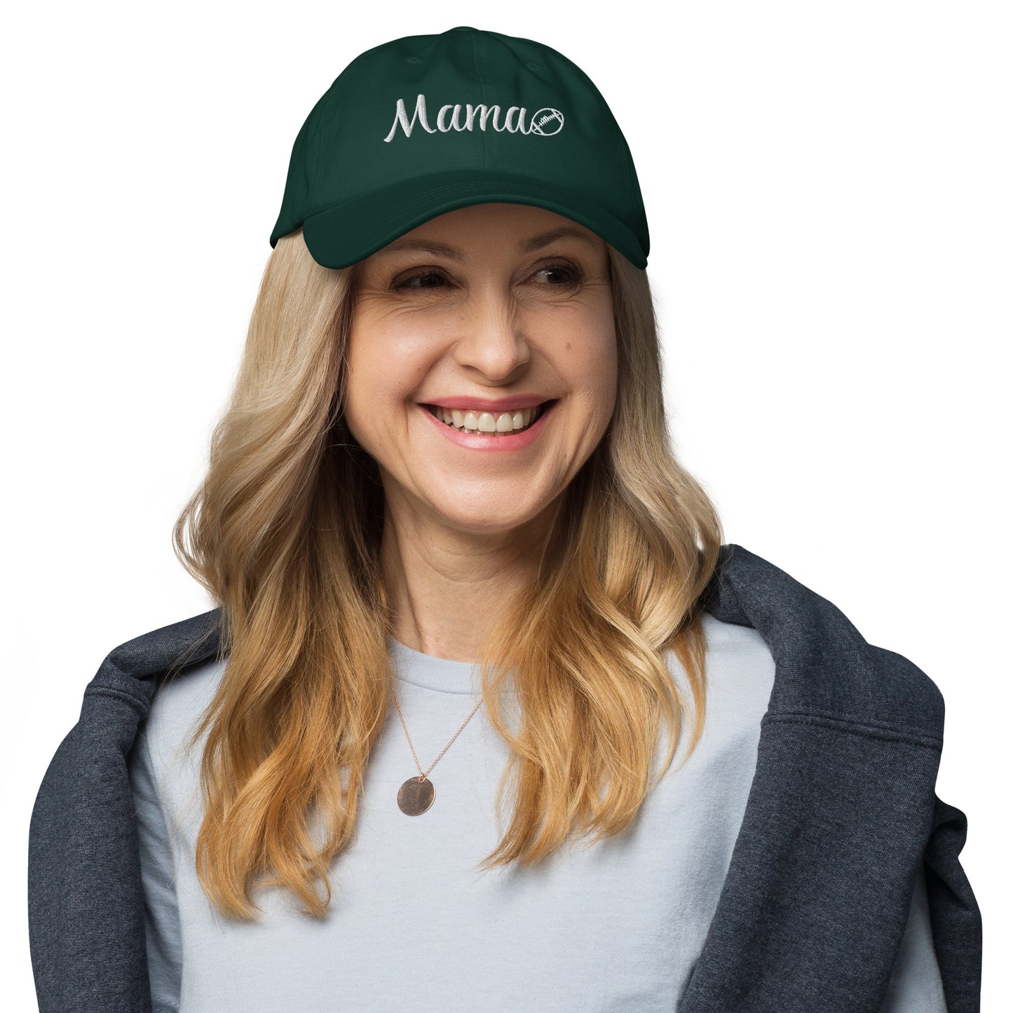 Football Mama Puff Embroidered Hat