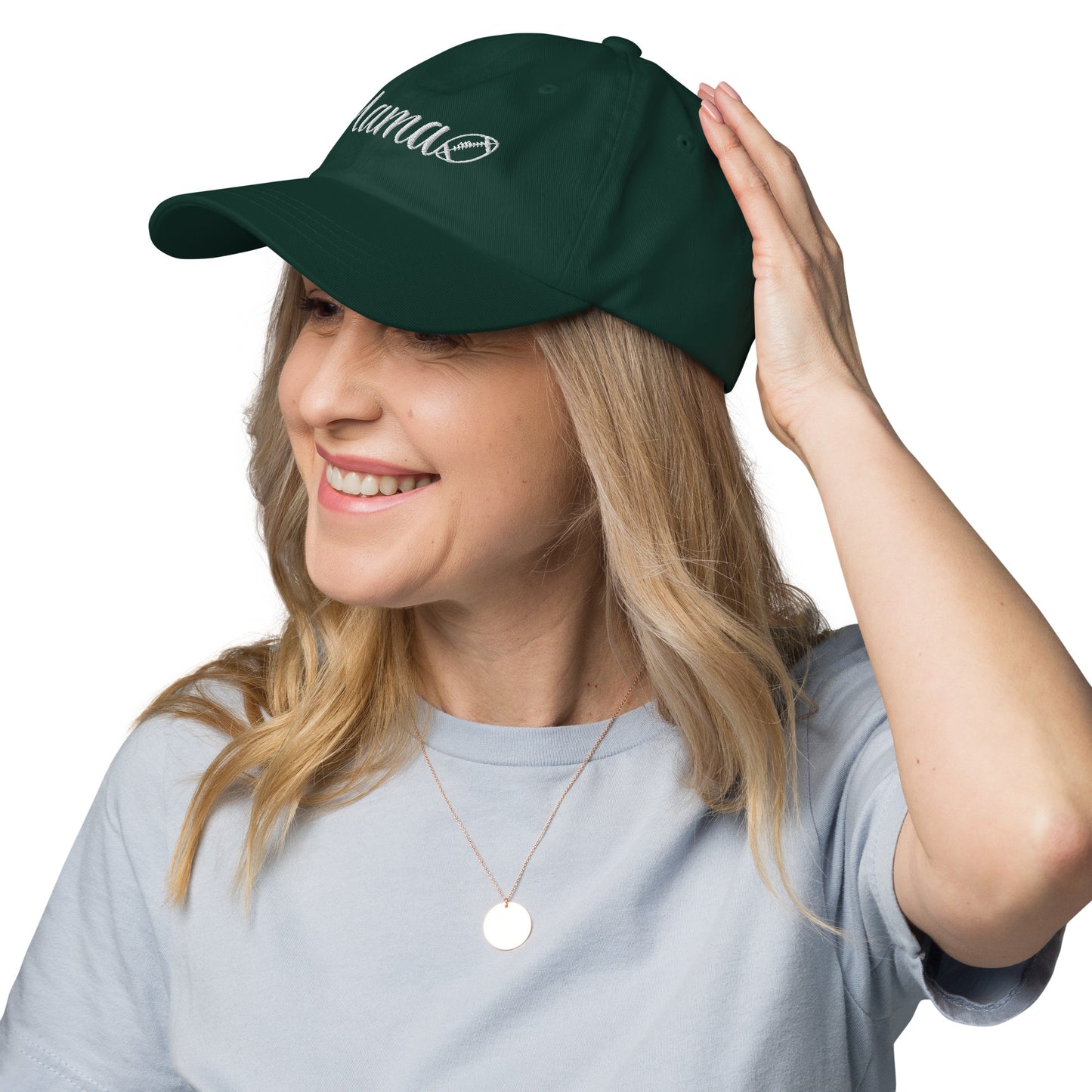 Football Mama Puff Embroidered Hat