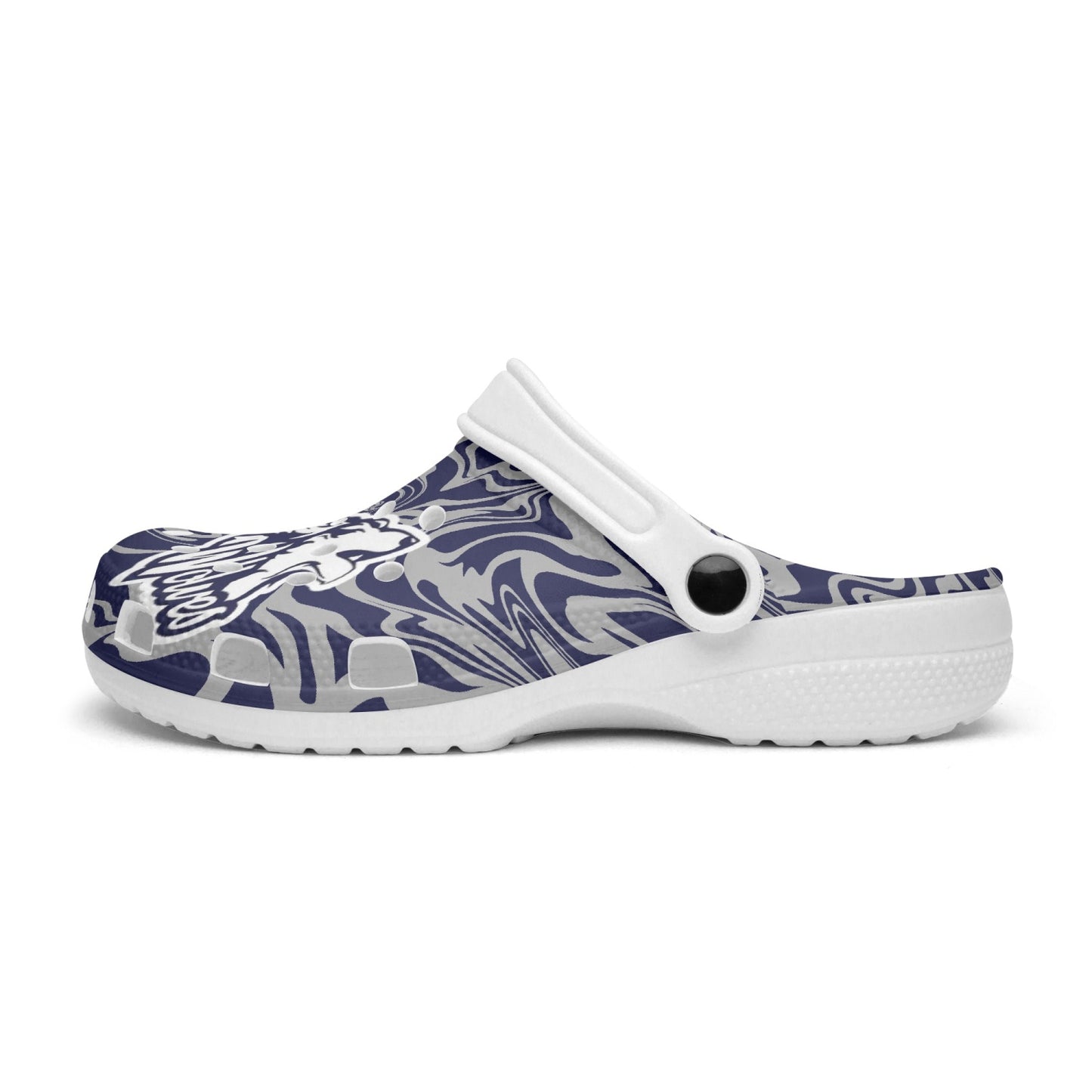 Wolves Psychedelic White "crocs"