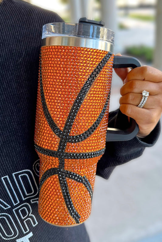 Basketball Rhinestone 40 Oz Tumbler