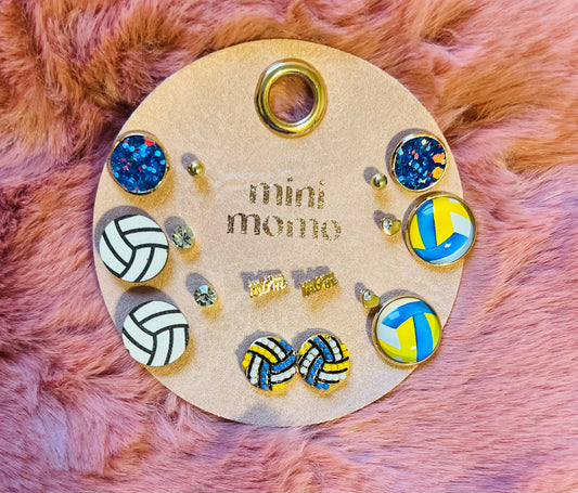 Volleyball Mom Earring Set