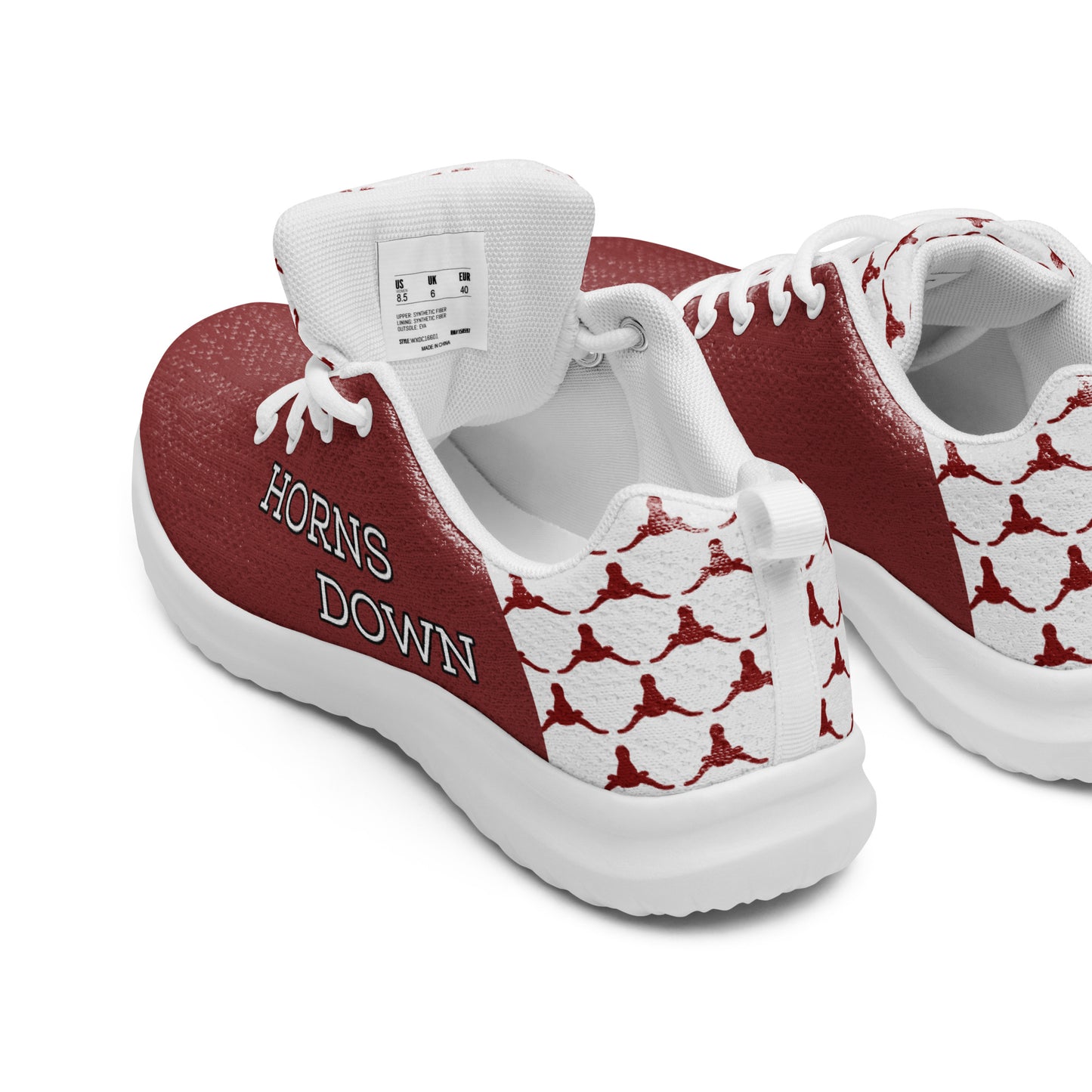 Horns Down Men’s athletic shoes (Crimson)