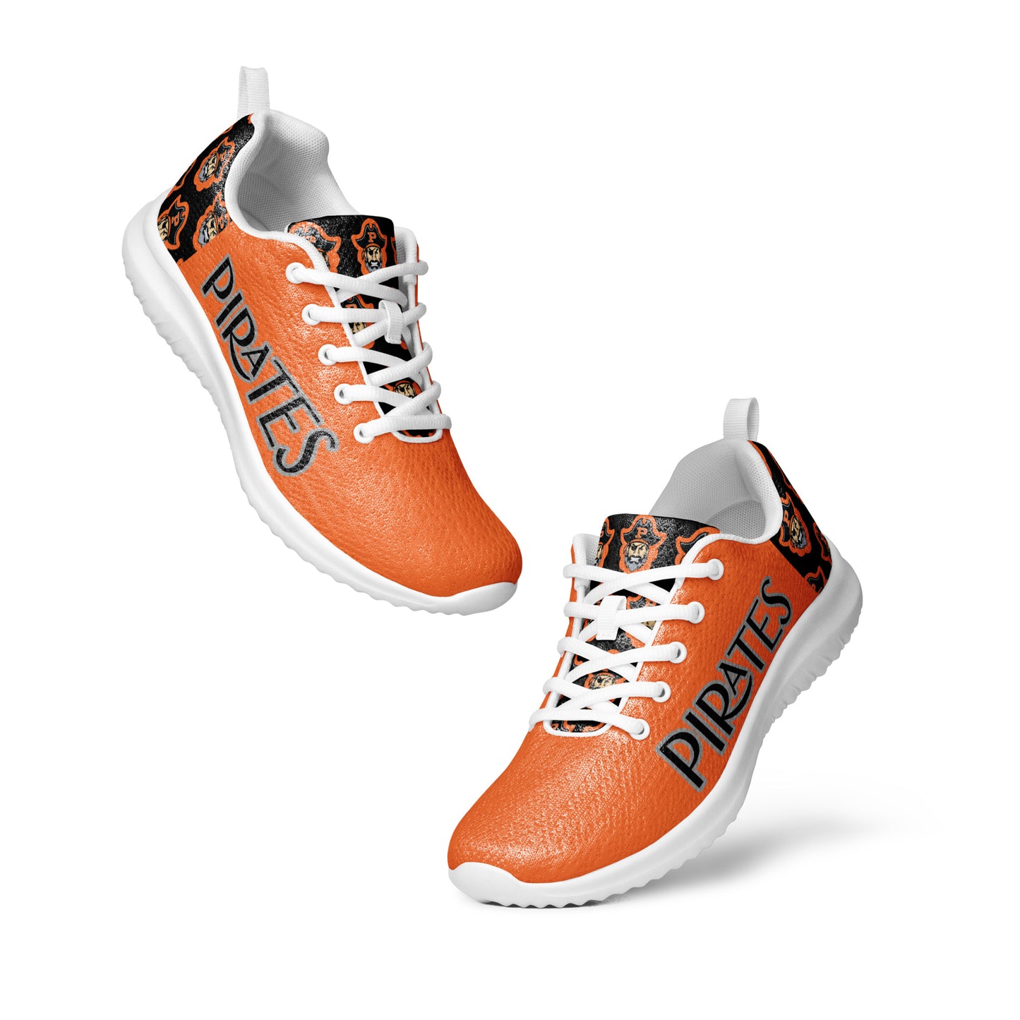 Orange and Black Pirates Men’s Athletic Shoes