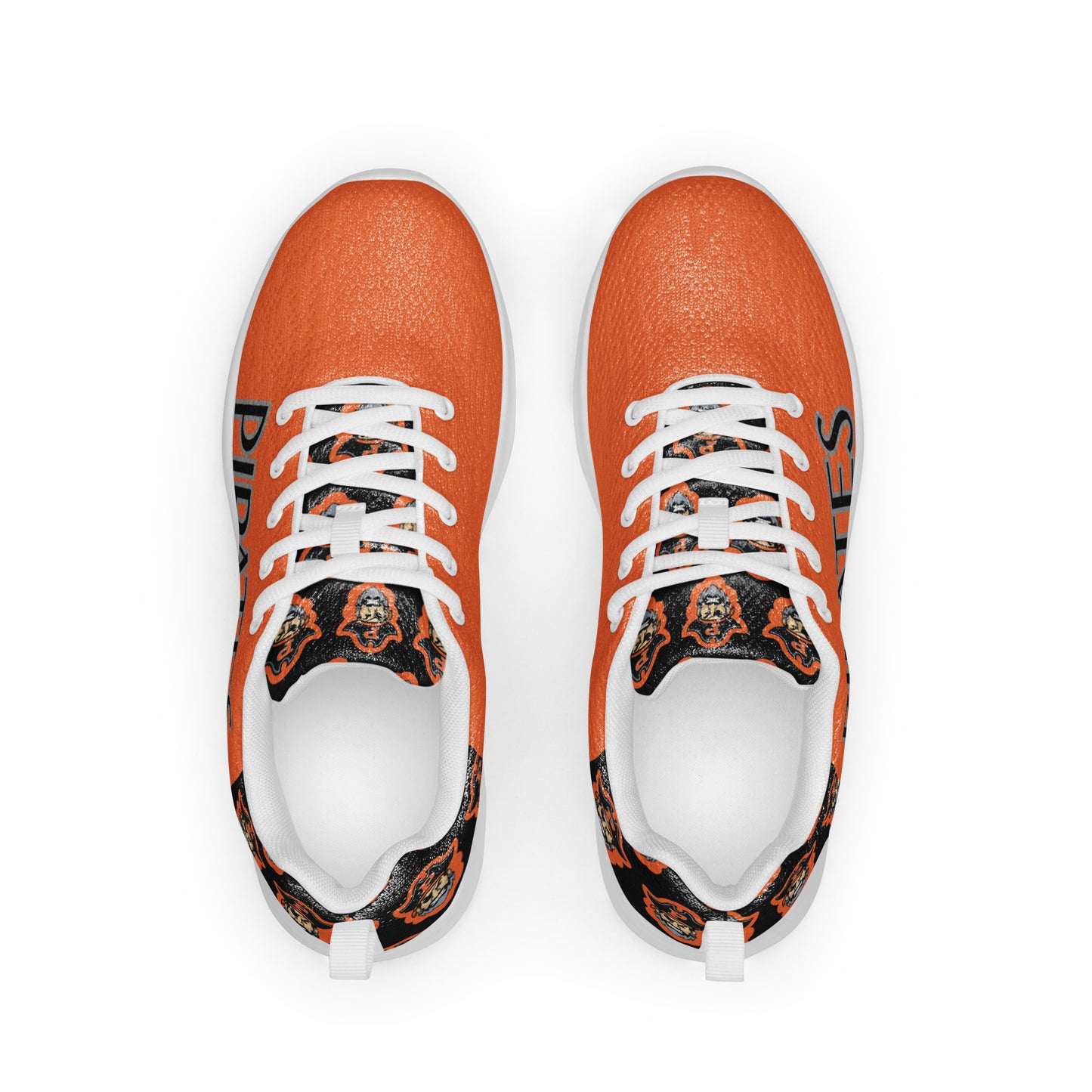 Orange and Black Pirates Men’s Athletic Shoes