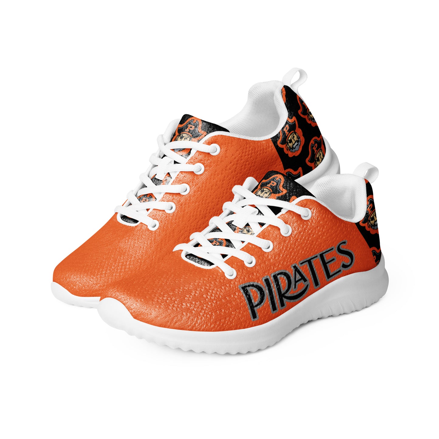 Orange and Black Pirates Men’s Athletic Shoes